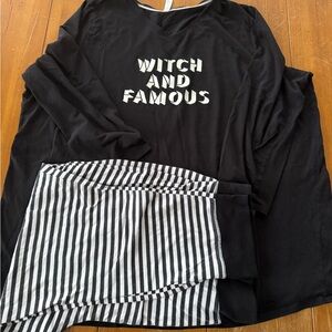 Cacique Black Sleepwear Top